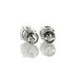2.02 Carat Diamond Stud Earrings Round Shape Real H/I VS2/SI1 14K White Gold