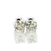 Round Shape Diamond Stud Earrings Real 1.17 Carat H/I VS2/SI1 14K White Gold