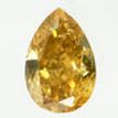Pear Shape Diamond Natural Fancy Orange Color 0.31 Carat VS2