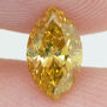 Marquise Cut  Diamond Fancy Intense Orange-Yellow 0.49 Carat VS2 GIA Certificate