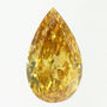 Pear Shape Diamond Natural Fancy Orange 0.60 Carat SI1