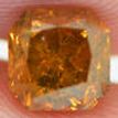 Radiant Diamond Natural Fancy Brownish Orange 1.63 Carat I1