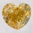 Heart Shape Diamond Fancy Orangy Brown 0.55 Carat SI1 IGI Certificate