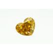 Heart Diamond Natural Fancy Brownish Orange Color 0.61 Carat VVS2