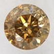 Round Diamond Natural Fancy Orangy Brown 0.81 Carat I1 IGI Certified