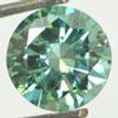 Round Diamond Fancy Green Color 2.01 Carat SI1