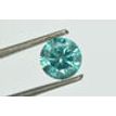 1 Carat Diamond Loose Round Shape Fancy Turquoise SI2