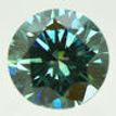 Round Cut Diamond Green Color VS2 1.61 Carat
