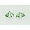 Round Diamond Pair Fancy Green Color Loose SI1 0.50 TCW