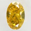 Oval Cut Diamond Fancy Brown Yellow 0.54 Carat VS2 IGI Certificate