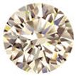 Loose Fancy Champagne Color Diamond 1/2 Carat VS2 Round Brilliant Shape Enhanced Natural 4.90 MM For Jewelry