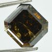 4.46 Carat Fancy Brown Asscher Cut Diamond I1