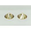 Round Cut Diamond Pair Fancy Champagne Color SI1 4.21 TCW