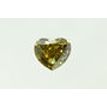 Heart Shape Diamond Fancy Yellow Brown 1.02 Carat SI2 GIA Certificate
