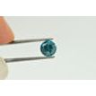 Round Cut Diamond Fancy Blue Color SI2 Enhanced Loose Polished 7.09mm 1.52 Carat