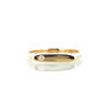 Women's Diamond Pinky Ring Tiny Signet Stacking Solid 14K Rose Gold 0.02ct F VS2