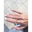 Toi Et Moi Double Round Duo Diamond Open Ring Stacking 14K Rose Gold 0.23 TCW