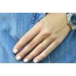 Yellow Diamond Wedding Band Ring 14K White Gold 0.20 TCW