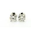 Diamond Stud Earrings Round 0.80 TCW G SI1 Solid 14K White Gold