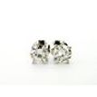 Diamond Stud Earrings Round 0.80 TCW G SI1 Solid 14K White Gold