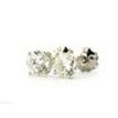 Diamond Stud Earrings Round 0.80 TCW G SI1 Solid 14K White Gold
