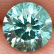 Loose Blue Diamond Round Shape Fancy Color 0.70 Carat VS2 Enhanced Real 5.68X5.64MM For Engagement Ring