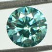 Loose Blue Diamond Round Shape Fancy Color 0.70 Carat VS2 Enhanced Real 5.68X5.64MM For Engagement Ring