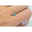 Loose Blue Diamond Round Shape Fancy Color 0.70 Carat VS2 Enhanced Real 5.68X5.64MM For Engagement Ring