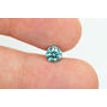 Loose Blue Diamond Round Shape Fancy Color 0.70 Carat VS2 Enhanced Real 5.68X5.64MM For Engagement Ring