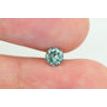 Loose Round Shaped Fancy Blue Diamond 0.51 Carat SI1 4.99X4.92 MM
