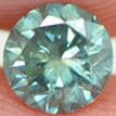 Loose Round Shaped Fancy Blue Diamond 0.51 Carat SI1 4.99X4.92 MM