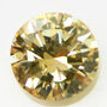 2.49 Ct Round Shape Diamond Solitaire Ring Champagne Treated 14K Yellow Gold SI1