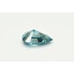 0.98 Carat Pear Diamond Wedding Ring Blue Treated 14K White Gold IGI Certified