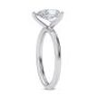 0.98 Carat Pear Diamond Wedding Ring Blue Treated 14K White Gold IGI Certified