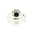 Black Diamond Split Shank Alternative Engagement Ring Radiant 14K White Gold 3.76 TCW