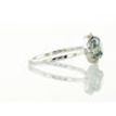 Blue Oval Diamond Halo Engagement Ring 1.35 TCW VVS2