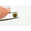 Champagne Diamond Solitaire Wedding Ring Round Treated 14K Yellow Gold VS2 1 Carat