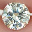 Round Diamond Natural K VS2 0.53 Carat HRD Certified