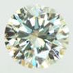 Round Diamond Natural K VS2 0.53 Carat HRD Certified