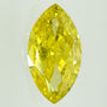 Diamond Solitaire Ring Marquise Shape Yellow Treated 14K Yellow Gold SI1 2 Carat