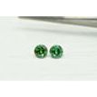 Matching Pair Round Green Diamonds 0.50 TCW 4.00 MM SI1/2