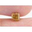 Cushion Cut Diamond Fancy Orange Color 0.47 Carat SI1