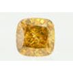 Cushion Cut Diamond Fancy Orange Color 0.47 Carat SI1