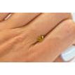 Oval Cut Diamond Fancy Orange Yellow 0.56 Carat VS2