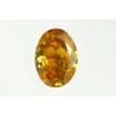 Oval Cut Diamond Fancy Orange Yellow 0.56 Carat VS2