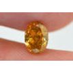 Oval Cut Diamond Fancy Orange Yellow 0.56 Carat VS2