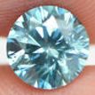 Loose Blue Round Diamond 1.22 Carat SI1