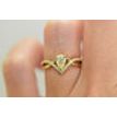 Infinity Split Shank 0.83 Ct Natural Mined Pear Diamond Engagement Ring 14K Gold
