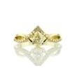 Infinity Split Shank 0.83 Ct Natural Mined Pear Diamond Engagement Ring 14K Gold