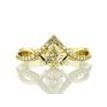 Infinity Split Shank 0.83 Ct Natural Mined Pear Diamond Engagement Ring 14K Gold